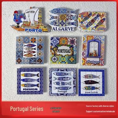 Imanes Souvenir Culturales 3D de Portugal - Decoración Creativa para el Hogar y Regalos Festivos