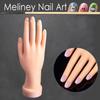 Modello Mano Manicure Gomma Realistica Manichino Mano Pratica Arte Unghie Mano Finta per Allenamento Manicure