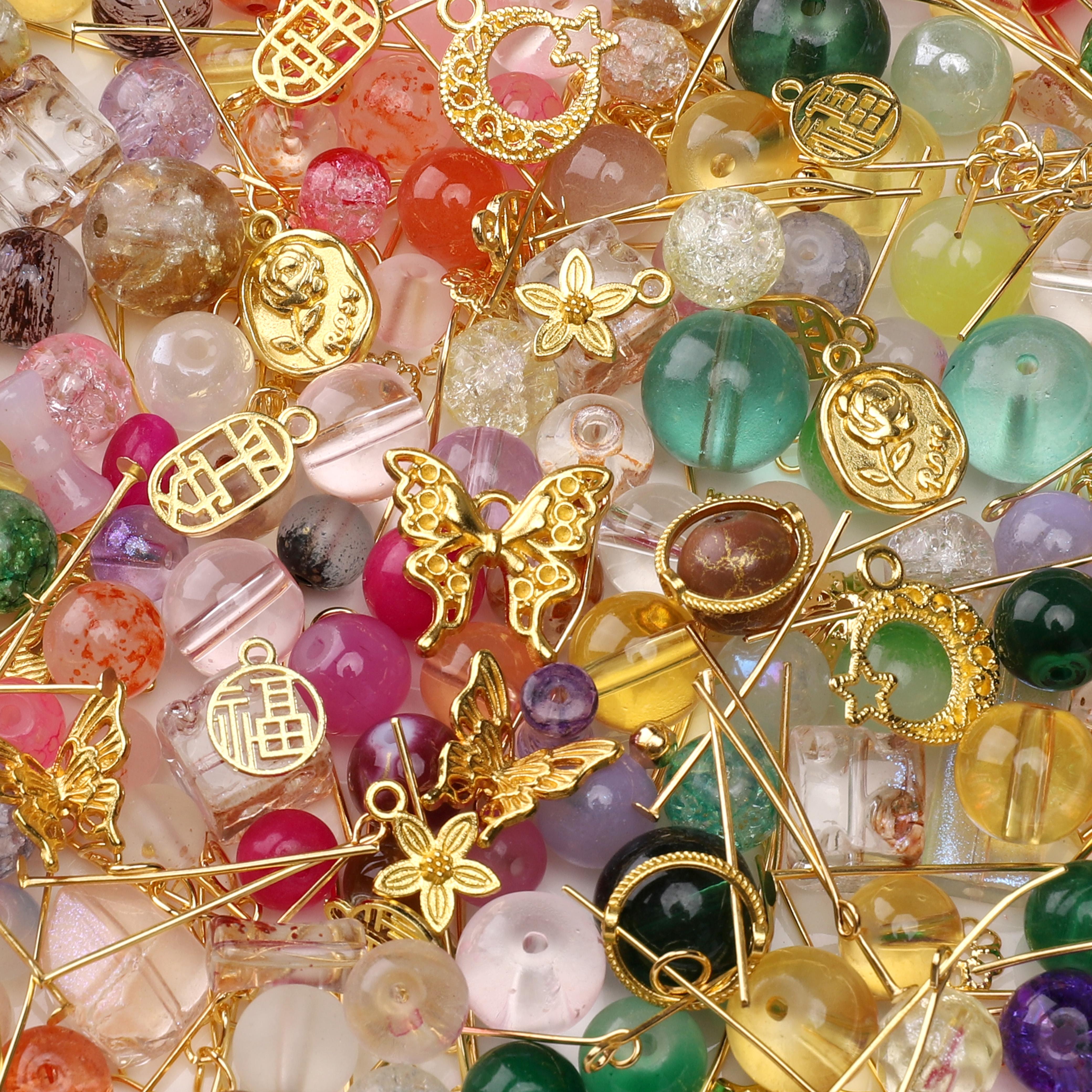 

Скляні намистини Метелик Листя вишні Сплавні шарми Аксесуари для виготовлення ювелірних виробів 04 різнокольоровий