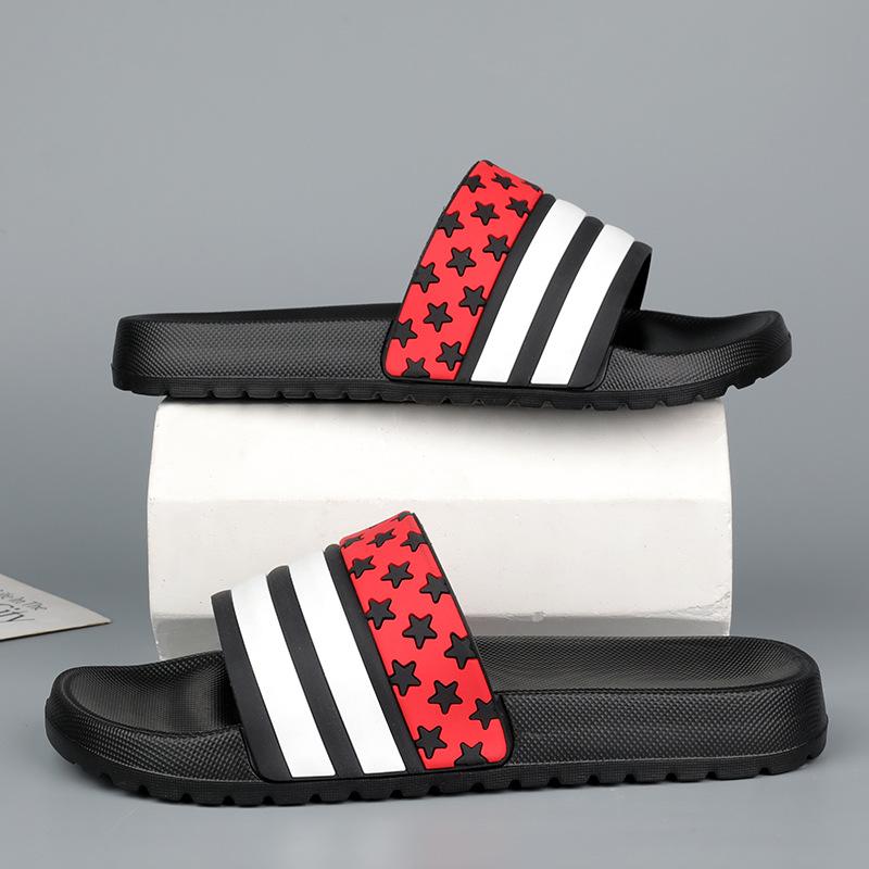 

One-word drag new home beach non-slip foreign trade sandals men s summer wear cool slippers slippers 39 чёрный