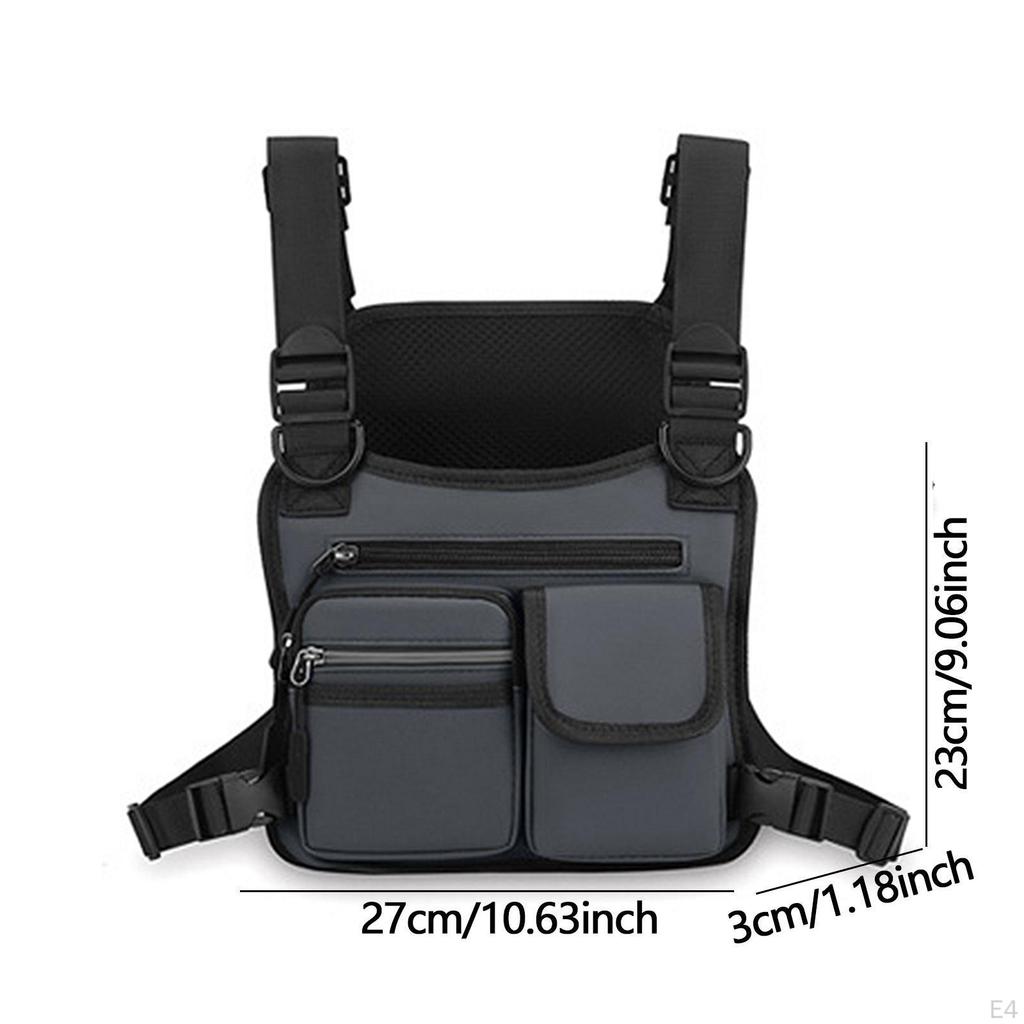 Chest Rig Bag Lightweight Front Pack for Fishing Outdoor Activities Walking