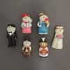 Japanese cat refrigerator sticker, grocery zakka cute bread coffee shop decoration gift miniature resin ornament