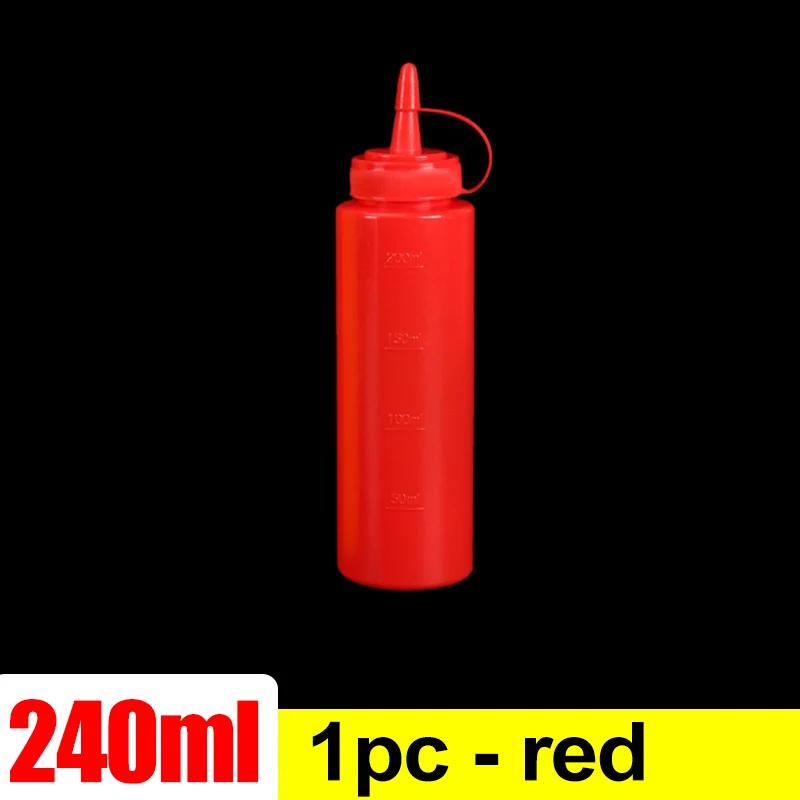 

Plastic Condiment Squeeze Bottles Ketchup Mustard Salad BBQ Olive Oil Dispenser Seasoning Sauces Bottles Kitchen Tools 240/480ml