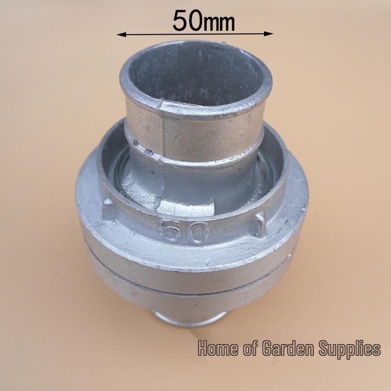 2  Snap-On Water Hose Quick Connector, 50mm Soft Garden Hose Coupling, Live Joint. 50mm