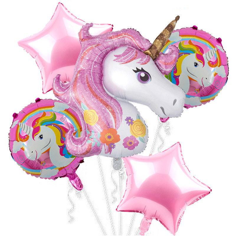 2x Unicorn Medium Rainbow Foil Helium Balloon Children Birthday Party Decoration 2x Unicorn Medium Rainbow Foil Helium Balloon Children Birthday Party Decoration