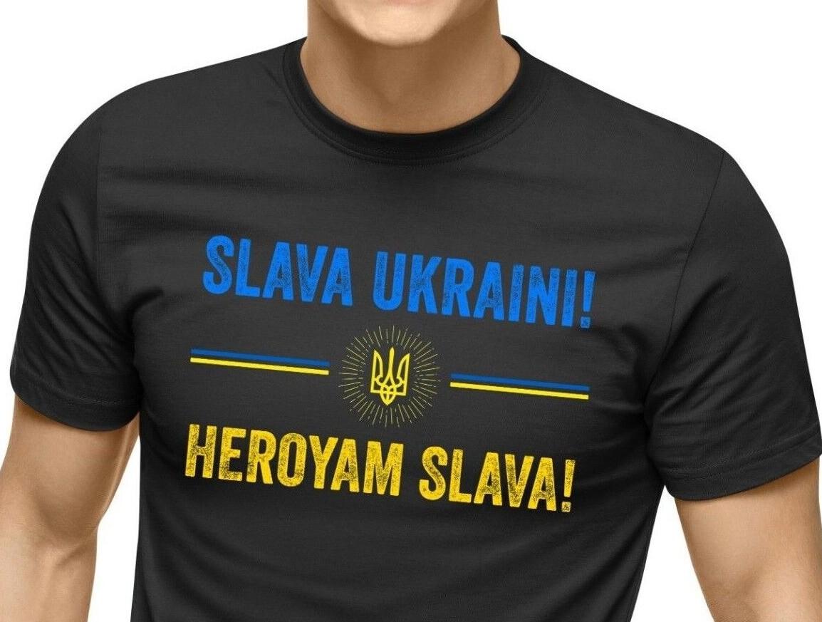 Ukrainian T Shirt Mens Womens Tees Top, Slava Ukraini, Heroyam Slava, Zelensky Shirt, Ukraine Shirt 3XL
