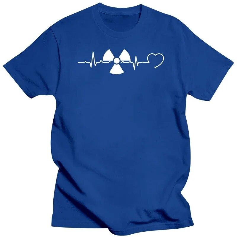 Funny Radiology Heartbeat Rad Tech Radiologist Xray Tech Gifts T Shirts Graphic Cotton Streetwear Short Sleeve Summer T-shirt