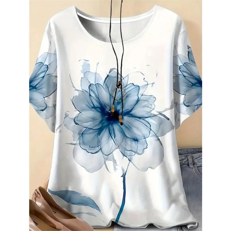 3D Printed Summer Women s T-shirts Are Fashionable, Breathable and Versatile XS