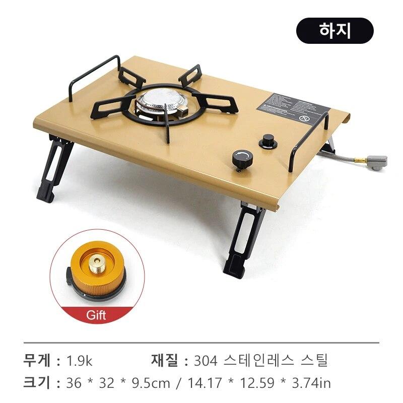 

WESTTUNE Camping IGT Stove 4000W High Power Gas Stove Folding Portable Gas Burner Compatible with IGT Table for Outdoor Cooking хаки