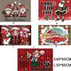 Spoof Santa Claus Gnome Doormat Rectangle Rugs Creative Welcome Mat  Balcony