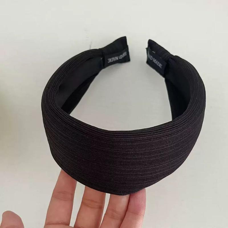 Headband Wide-edged Striped Hairpin Headband High Cranial Top Folds Hairpin Hair Accessories Female
