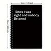 Humorous Black Grid Notebook, the Perfect Mischief Gift for Friends and Colleagues.