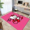 1pc Hello Kitty Heart Pattern Rug - Perfect for Home Decor, Office Carpet, Outdoor Use, or As a Gift!z2728