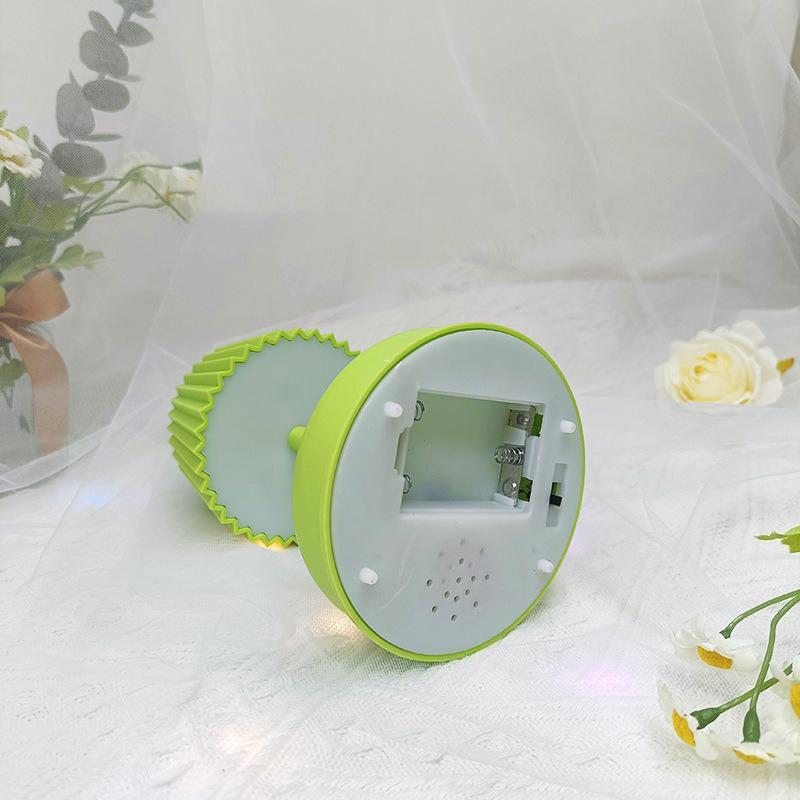 Mini lămpi de masă cu LED Muzică Lumini de noapte Alimentată cu baterii Dormitor Copii Noptieră Living Decor de birou Lumină de birou Lampă de noapte