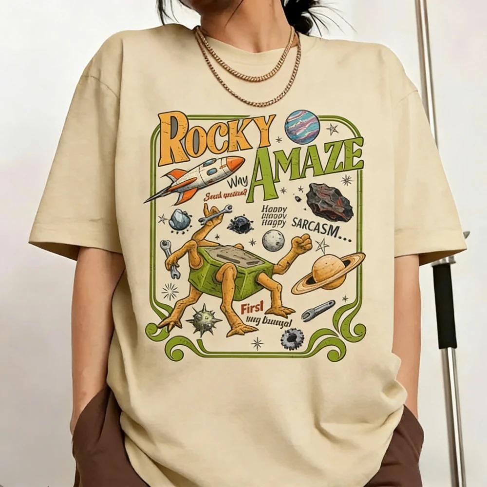 Fashion Unisex Women Cotton Tops Rocky Amaze Project Hail Mary Shirt SciFi Space Novel Fan Tee Funny Book Lover Graphic TShirt