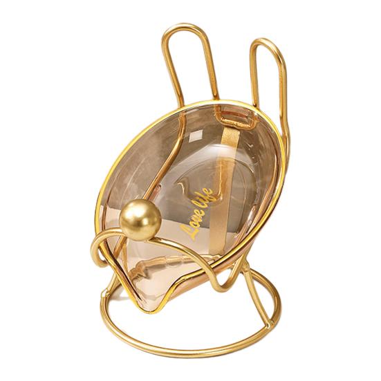 Baderomssåpeskål med metallbunn tegneseriesåpeavløpsholder Kjøkkensvamp Oppbevaringsboks Plastsåpebeholder Baderomsoppbevaring