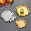 Silber/Gold Edelstahl Achteckige Schale Koreanische Vorspeisenplatte Lebensmittelbehälter für Küche