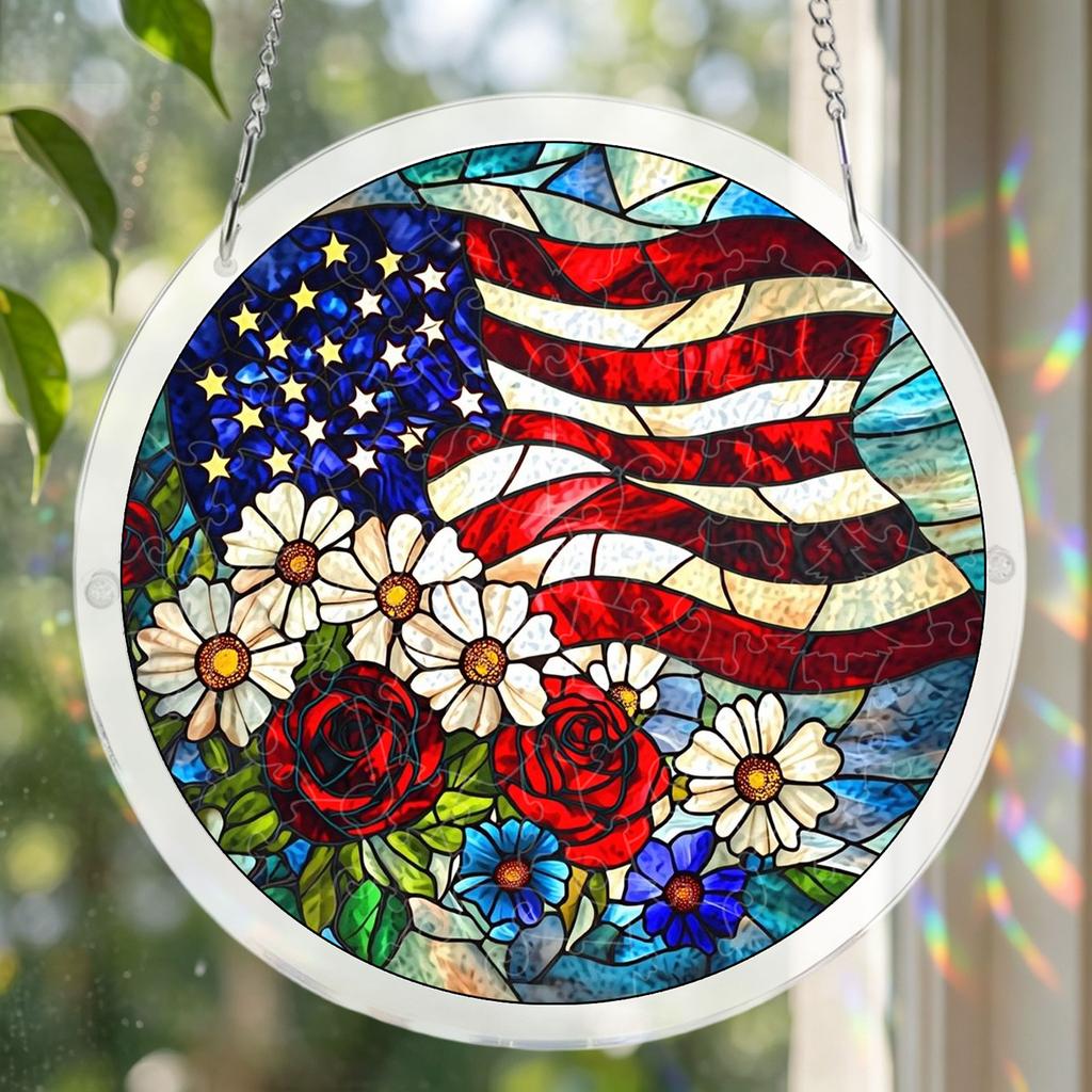 Acrylic Puzzle Can Be Hung Doors, Gardens, Indoor And Outdoor Decoration.Acrylic Puzzles Suncatcher Window Hanging