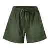 Plus Size Women's Casual Loose Shorts Pants with Elastic Waist Drawstring and Pockets