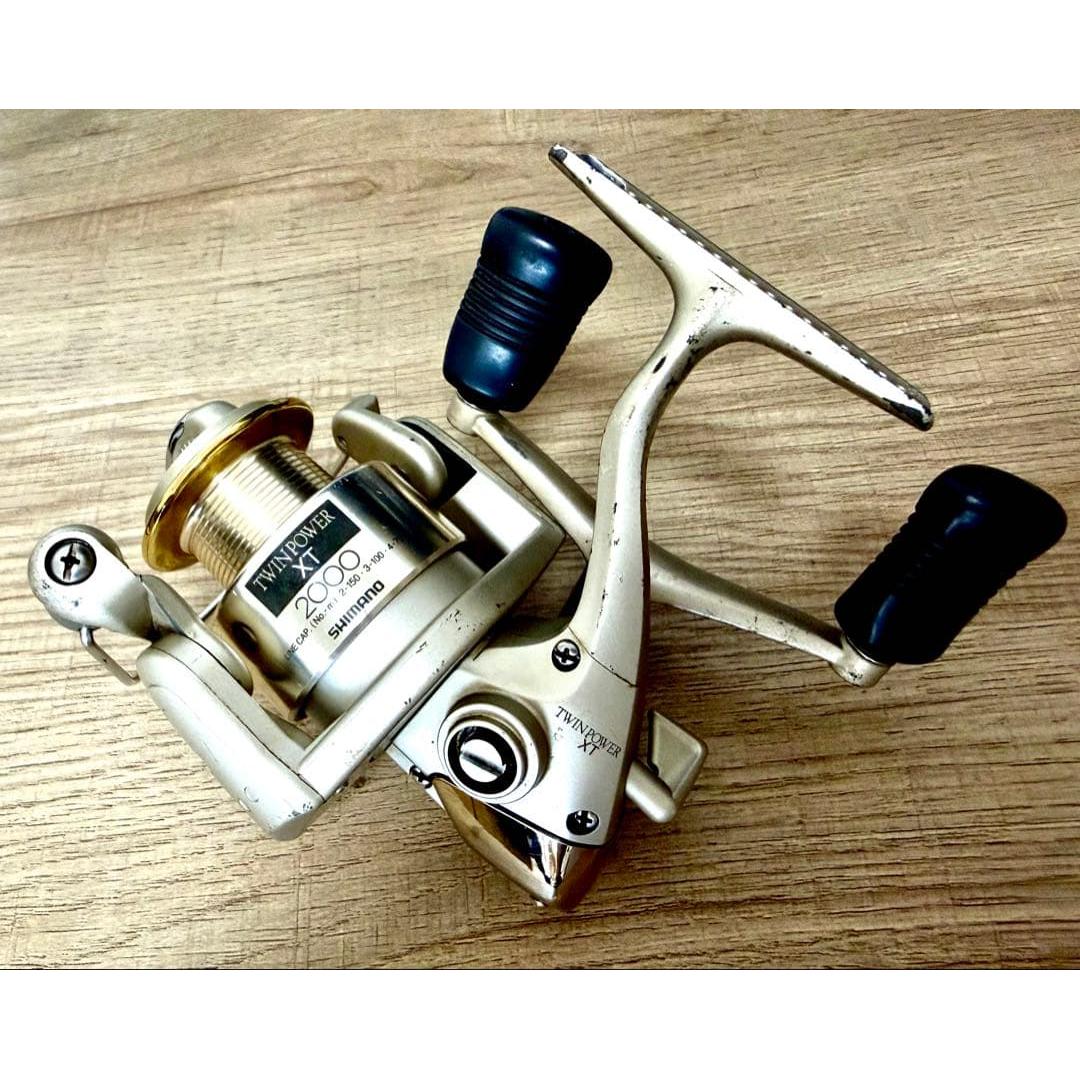 Used [Works well/Freshwater only] Shimano 98 Twin Power XT 2000 Double Handle