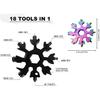 18-in-1 Snowflake Multi Tool Outdoor Camping Travel Camping Adventure Daily Survival Tools Stainless Screwsdriver Bottle Opene