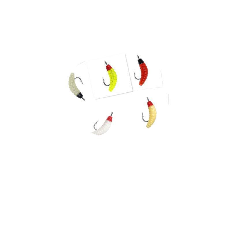 2cm/0.4g Maggot Mealworm Soft Plastic Bionic Lure - Imitation Bait for Fishing