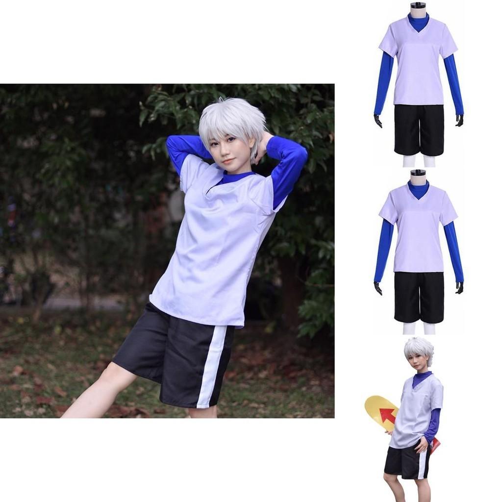 Hunter×hunter Anime Killua Zoldyck Cosplay Costume Uniform Suit Full Outfit Set