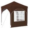 Pop Up Party Tent 192 X 192 X 245 Cm Brown