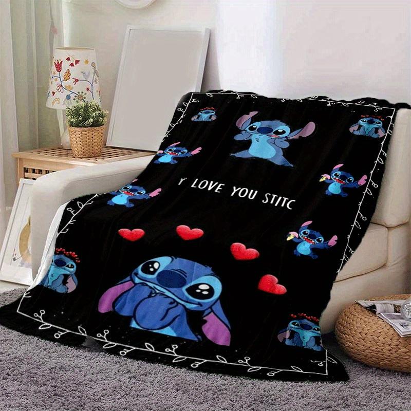 1pc Cute Stitch Printing Blanket - Soft, All-Season Throw for Living Room, Bedroom,Personalized Gift with Adorable Cartoon Design