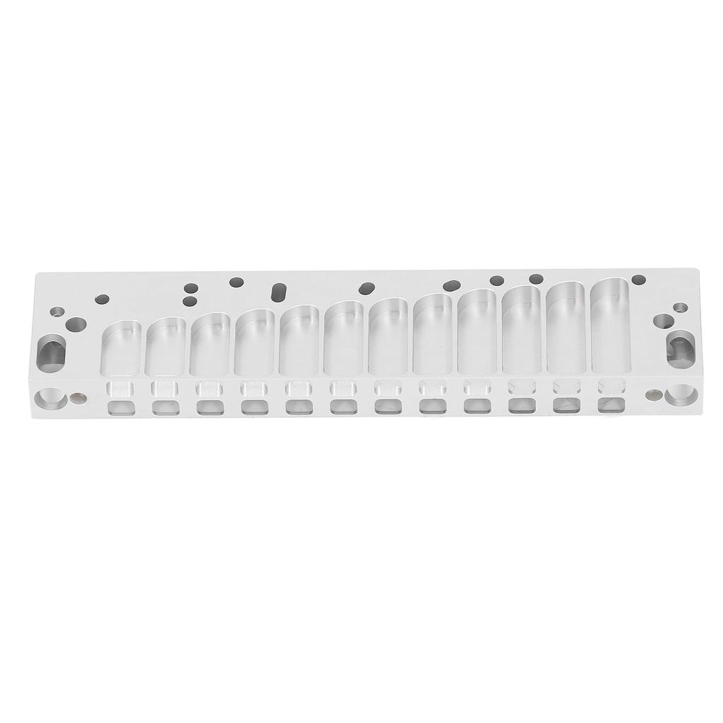 Harmonica Comb Part 12Hole Chromatic Scale Comb Frosted Silver Lightweight for HOHNER 270D