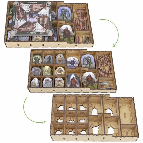 TowerRex Organizer Storage Insert Accessory Upgrade for Gloomhaven Lion's Jaws Board Game