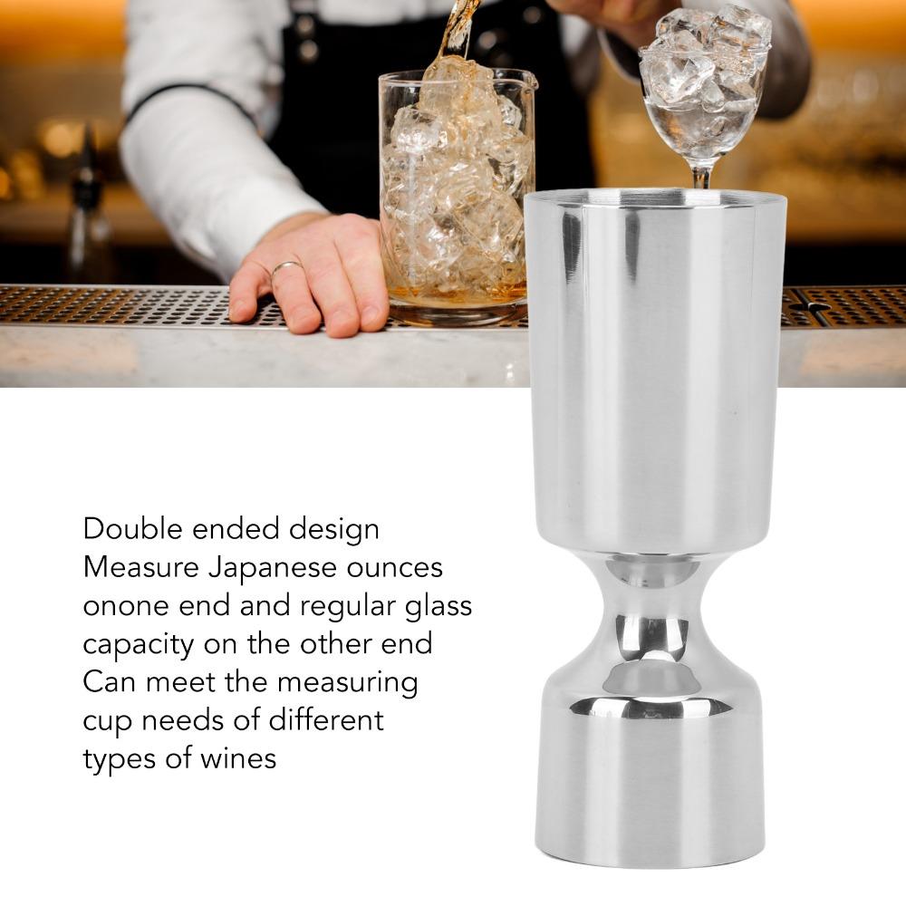 304 Stainless Steel Cocktail Jigger Dual Ounce Scales Stainless Steel Jigger  Bartending