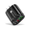 UKCA Certified 36W Fast Charger with PD+QC3.0, 2.4A, and 3 USB Ports for European/UK