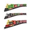 Christmas Train Set Electric Train Toys with Sound Light Easy Assembly Railway Tracks