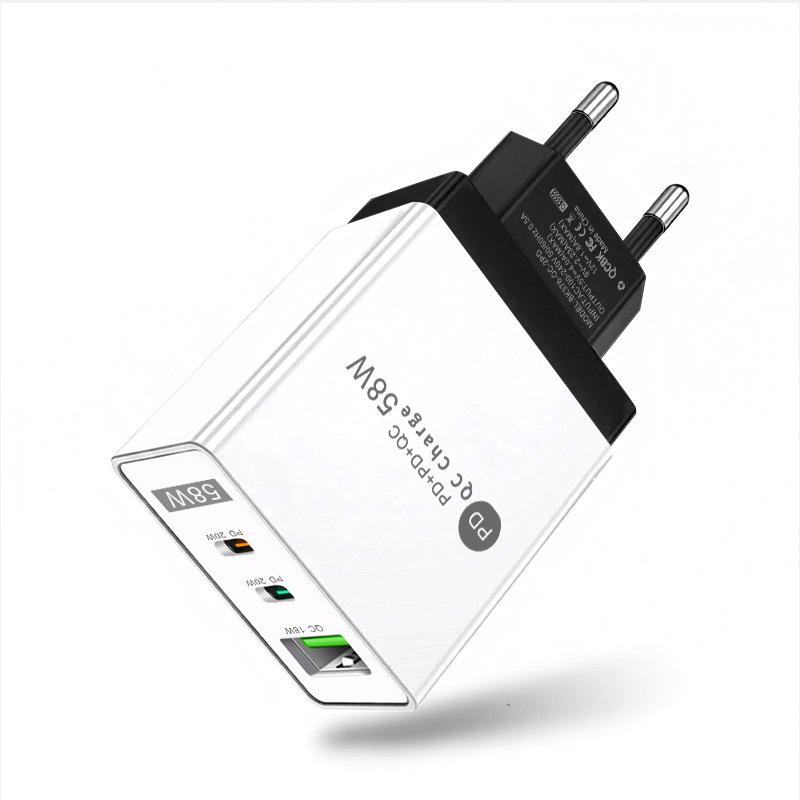 PD33W QC3.0 GaN Multi-Port Fast Charger European Standard 9V 12V