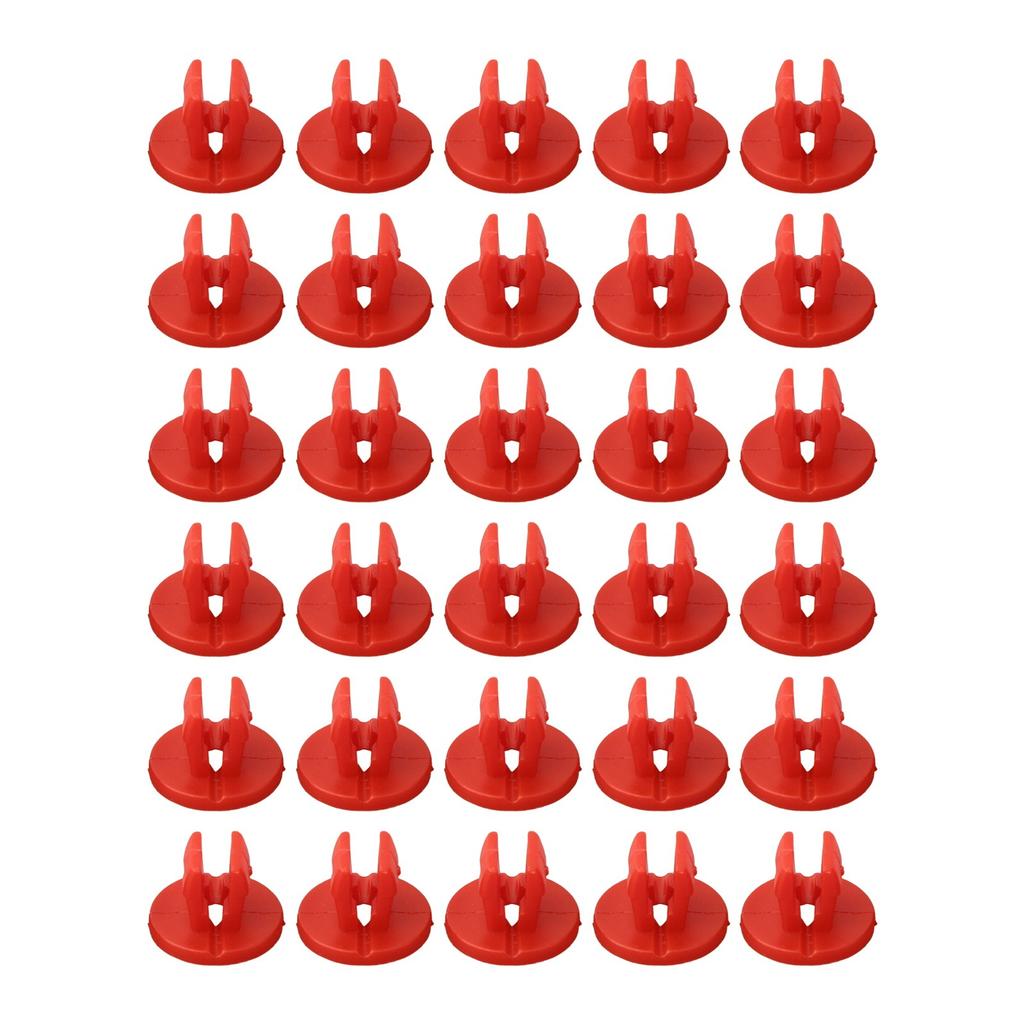 NEW Shield Nut Set Nylon Of 30 Parts Red Under-Body