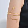 Upper Arm Armlet Bracelets for Women, Fashion Creative Spiral Line Adjustable Armband Cuff Bangle, Luxury Aesthetic Jewelry