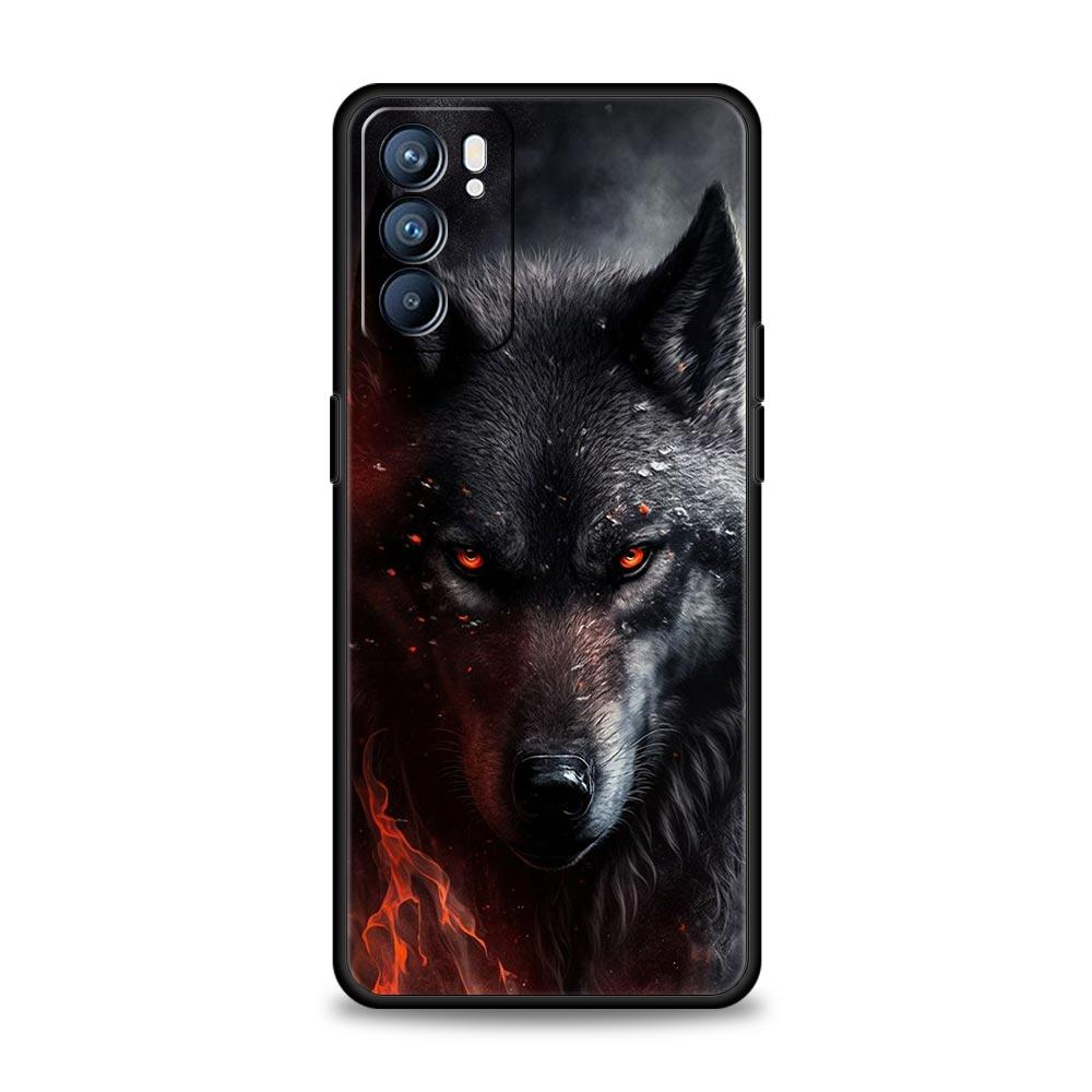 Die Wolf Handyhülle Für Oppo Reno8 Reno7 Reno6 Pro A54 5G Find X6 X5 A53 A52 A9 A15 A95 A17 A16 A76 A74 A57 A31 Hülle