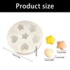 Practical Pendant Molds Star and Heart Shape Handmade Ornament Moulds Silicone Texture for Clay Wax and Resin Crafting