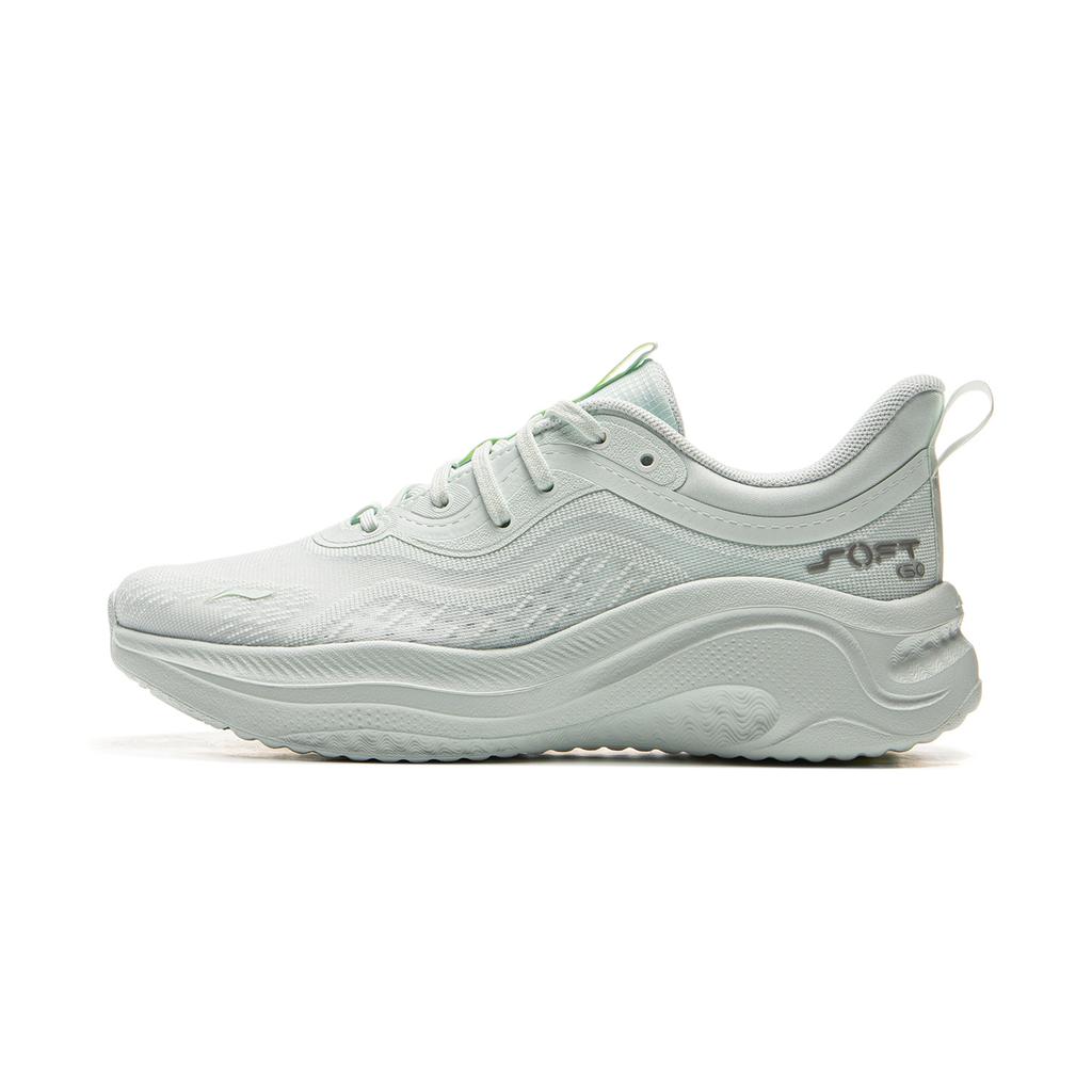 New LiNing SOFT GO 2 Cushioning Abrasion Resistant Breathable Low Top Casual Shoes Women's Wavy Blue AGLV040-1