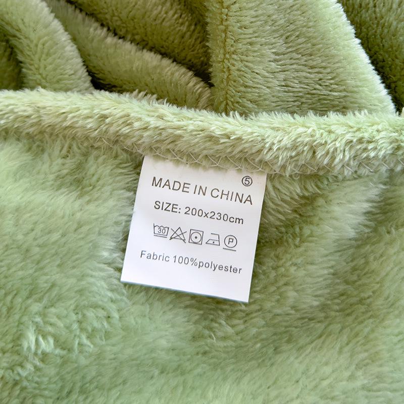 All-Season Luxury Flannel Blanket - Small, Double-Sided Fleece for Office or Home Use