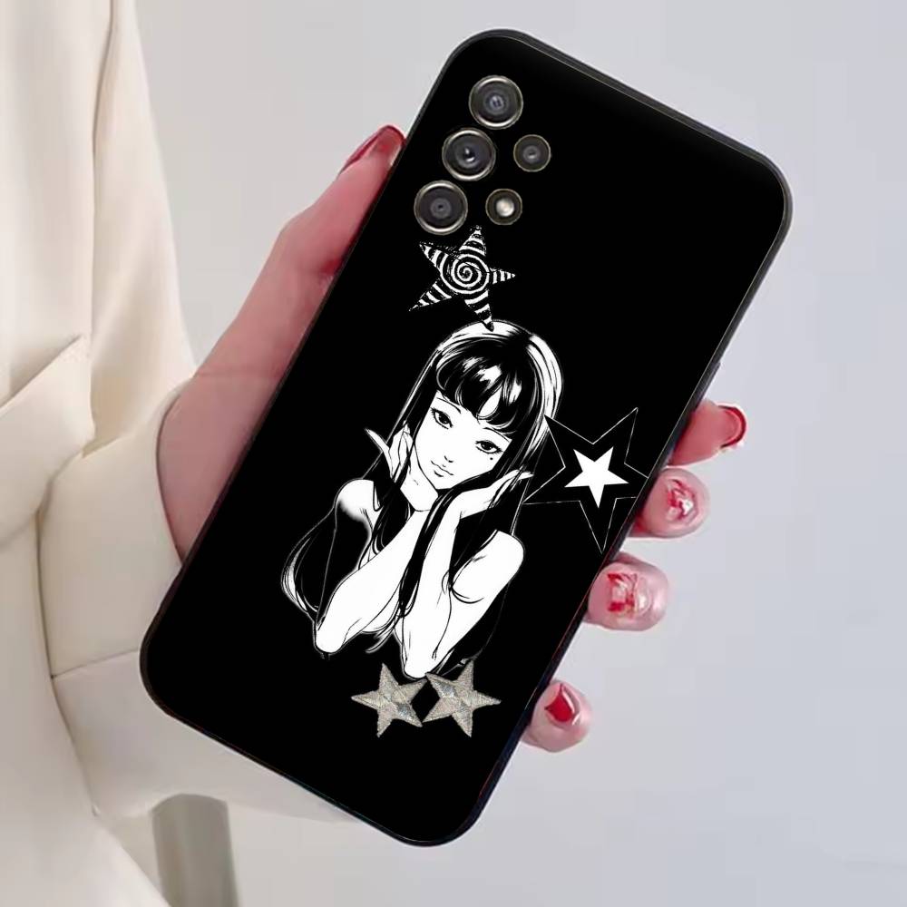 Terror Art Tomie Hard Phone Case Black Silicone Soft For Samsung S25,S24,S21,S22,S23,S30,Ultra,S20,Plus,Fe,Lite