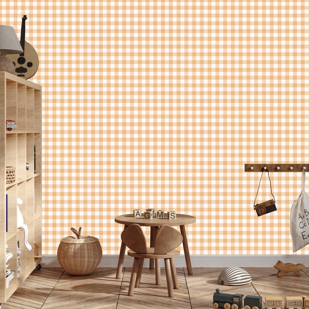 Wallpaper Fabric Pattern Cream and White, Fine Detail 50x1000
