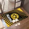 Alfombra Personalizada con Nombre y Estampado del Borussia Dortmund, Alfombra Versátil para Decoración del Hogar, para Sala de Juegos, Apartamento, Balcón, Entrada, Pasillo Regalo