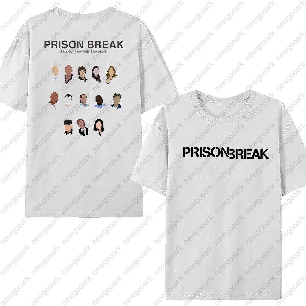 Funny Tv Series WANTED Tshirt Unisex Prison Break Streetwear Vintage Harajuku Top Cotton Short Sleeve Michael Scofield Tees
