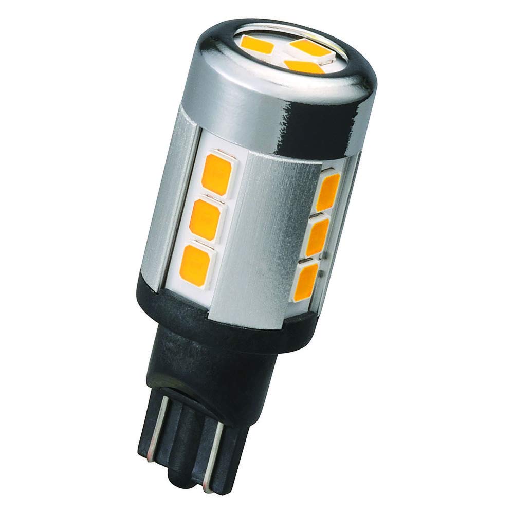 CARMATE GIGA Voiture LED Recul 1 4x Éblouissant Chaud Lampe T16 BW348, 4000K, Pièce, Plus Lumineux, Blanc,