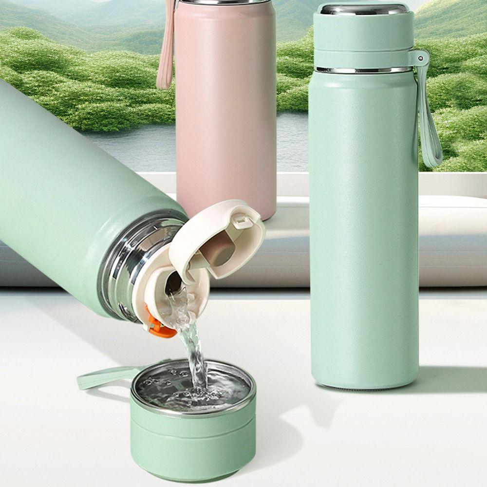 500ml Water Bottle Leakproof Thermal Cup Ins Style Vacuum Mug  Student