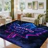 Toronto Maple Leafs Design Crystal Velvet Rug Soft Decorative Mat for Bedroom Entrance