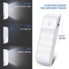 PIR Motion Sensor LED Night Light Rechargeable Creative Home Stick-on Wardrobe 12 High Brightness Automatic Sensing Cabinet For Bedroom Hallway