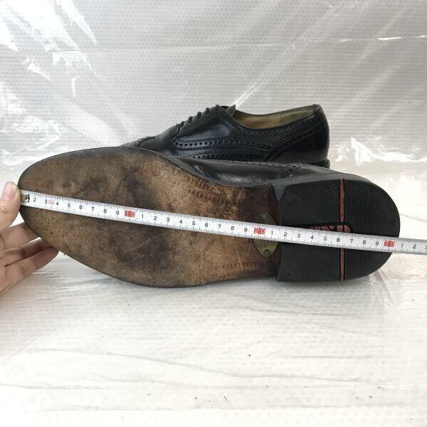Vintage LLOYD Leather Wingtip Full Brogue Shoes [10/28.5/Black] Germany(USED)